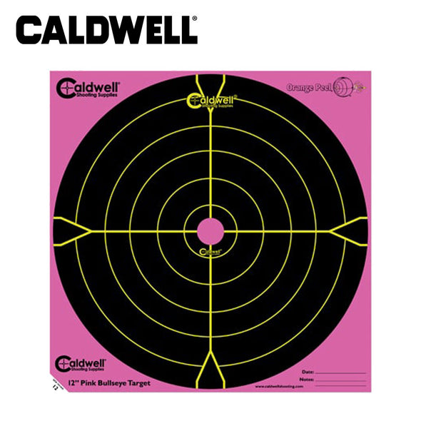 Caldwell Orange Peel 12 Inch Bullseye 5 Sheets Pink