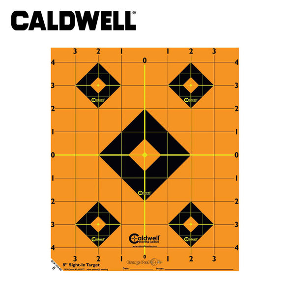 Caldwell Orange Peel Sight-In Target 8 Inch 5 Sheets