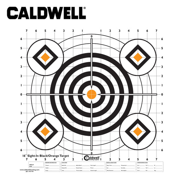 Caldwell Sight In Target 16 Inch Black/Orange 10pk