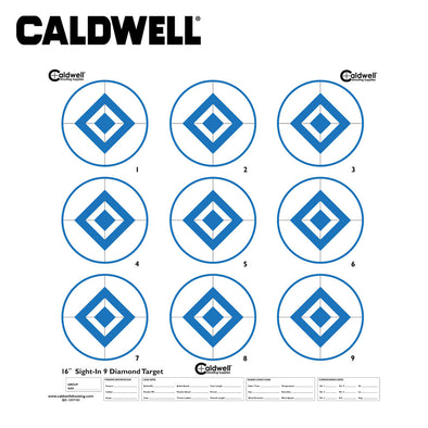 Caldwell Sight In Target 9 Inch Diamond Hi Contast Blue 10pk