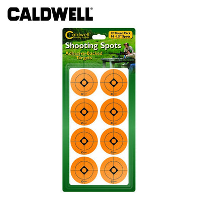 Caldwell 1 Inch Orange Shooting Target patches - 12 Sheets/216pk