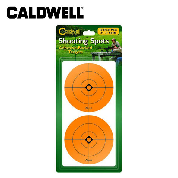 Caldwell 3 Inch Orange Shooting Spots 12 Sheets/24pk