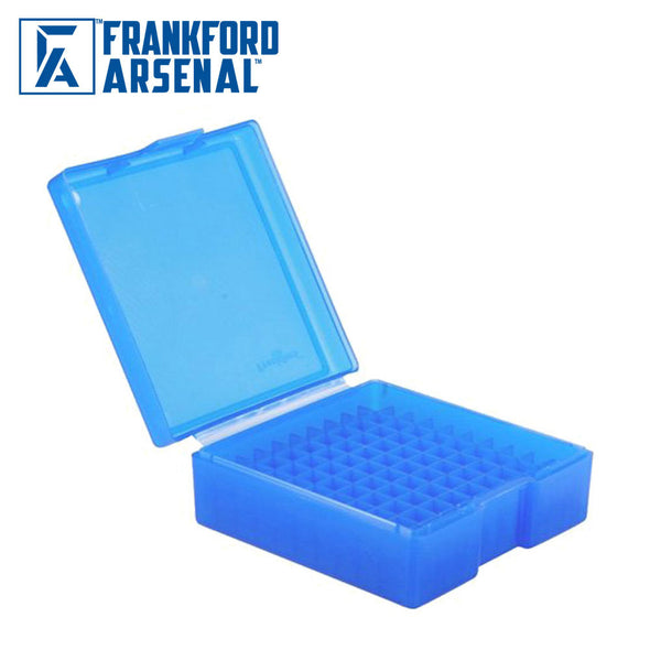 Frankford Arsenal Hinge Top Ammo Box 50 Round Blue