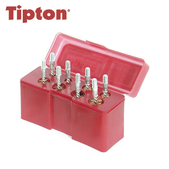 Tipton 8 Piece Bronze Bristle Handgun Bore Brush Set